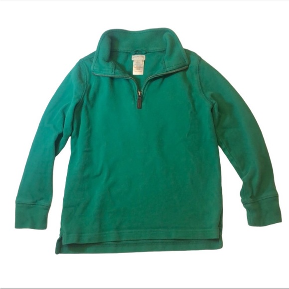 Crewcuts Other - Crewcuts Kelly Green Long Sleeve Quarter Zip Knit Pullover Sweater (6-7)